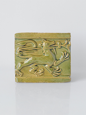 Изображение Изразцы Изразец Химеры - Волк, зелёный 