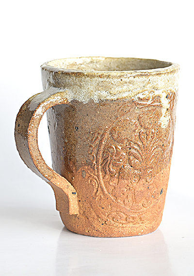 Изображение Античный Шпандин Кружка капучино «Ваза со львами», трёхцветная