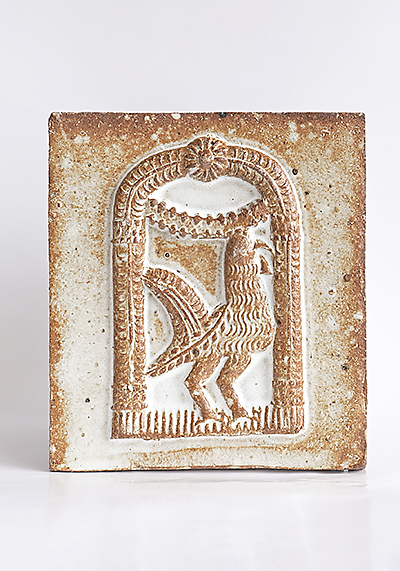 Изображение Кафель Плитка Петух в арке, пряничная