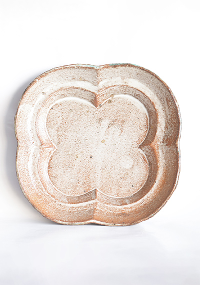 Изображение Античный Шпандин Блюдо большое «Готическая розочка», терракота