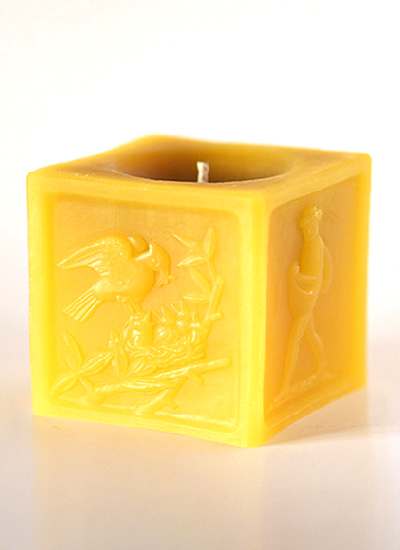Изображение Свечи  Свеча Четыре хаусмарки, жёлтая