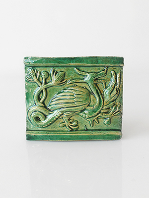 Изображение Изразцы Изразец Прусские химеры - Василиск, зелёный