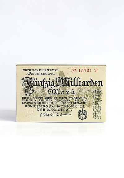 Изображение Блокноты Блок для записей 50 миллиардов марок