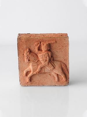 Изображение Изразцы Изразец Рыцарь, терракотовый